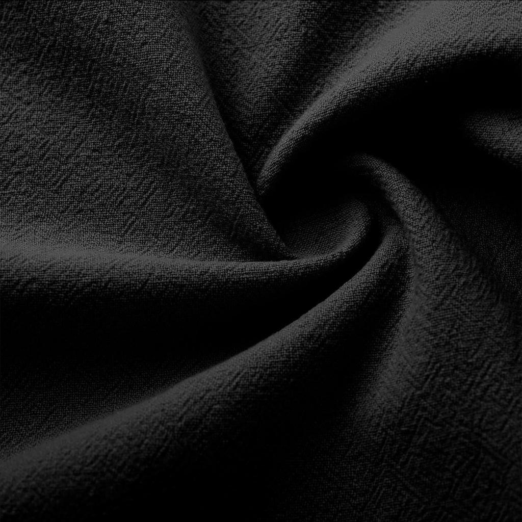 Herren Leinenhose Frühling Sommer Mehrere Taschen Gerades Bein Bequem Atmungsaktiv Outdoorhose Knopfleiste Hose