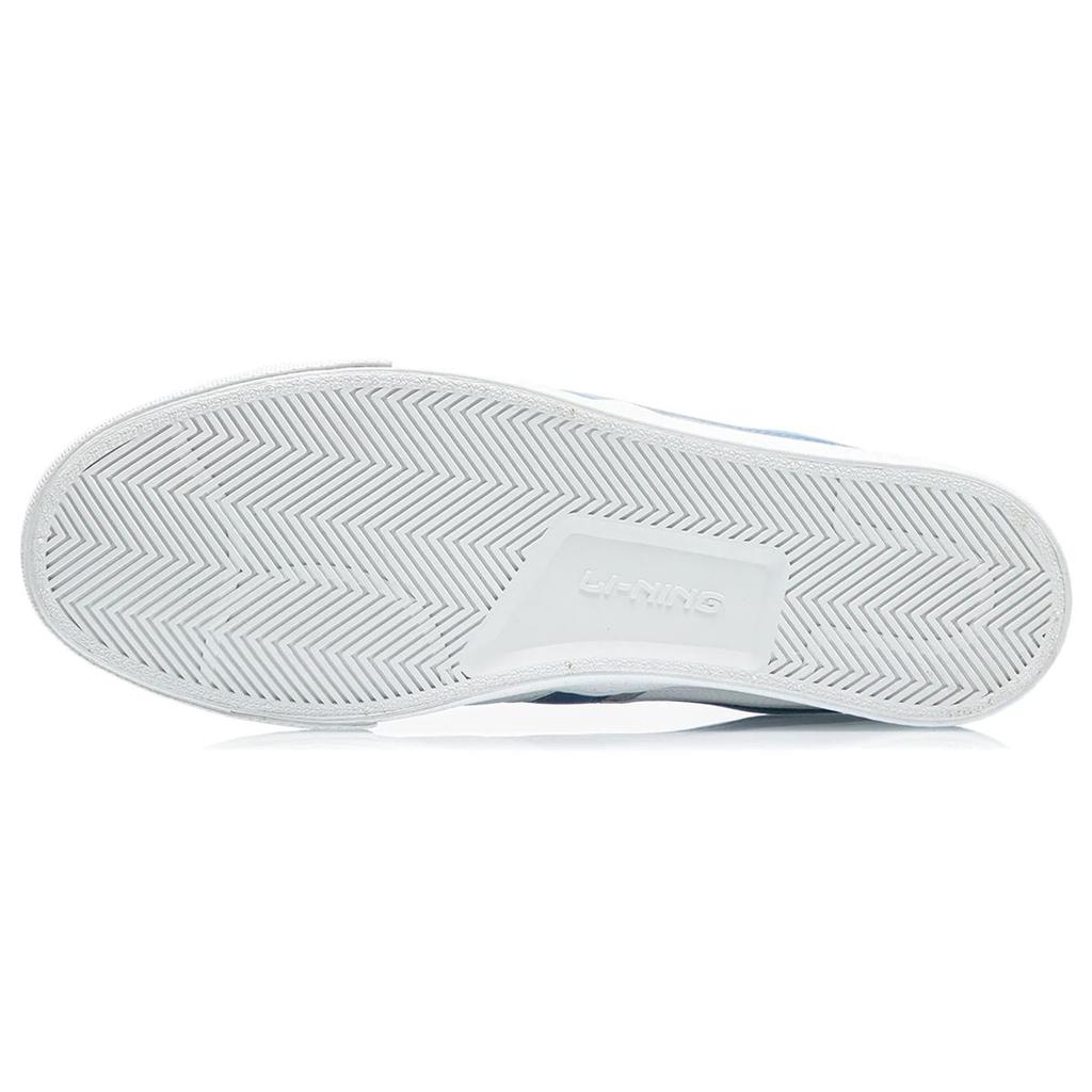 Li-Ning Reflective Low-Top Skate Shoes Men Sneakers White Blue AGCR395-2