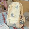 Schoolbag new national style graffiti printing backpack female trendy cool high school college student schoolbag junior high school student casual 
