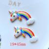 10pcs New Resin Cute Mixed Bright Rainbow Series Flat Back Cabochon Scrapbook Kawaii DIY Embellishments Accessories