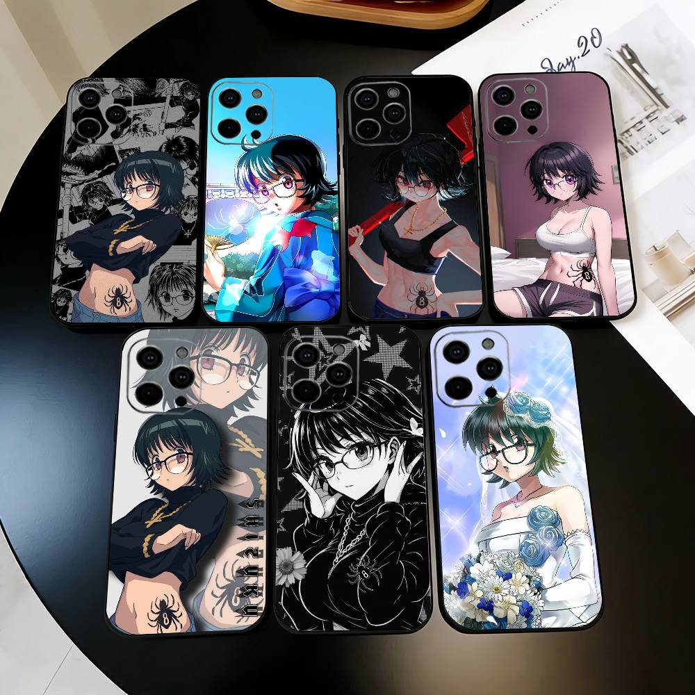 S-Shizuku H-Hunter Murasaki Hunter Phone Case For iPhone 17,16,15,14,13,12,11 Plus,Pro Max,XS,Soft Silicone Black Cover