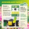 Composteur De Jardin À Chambre Unique DF OMER Pour Le Jardinage En Plein Air - Grand Volume,Conception Compacte,Capacité De 105 L