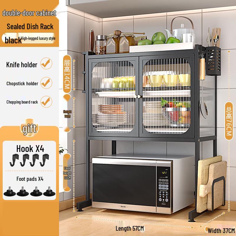 Youshu Nordic Double-Door Countertop Dish Draining Cabinet