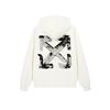 OFF WHITE Bluzy Unisex Ekri z Kapturem Niewyjmowanym Umiarkowany Prosty Krój OFFSWGLOGA05R