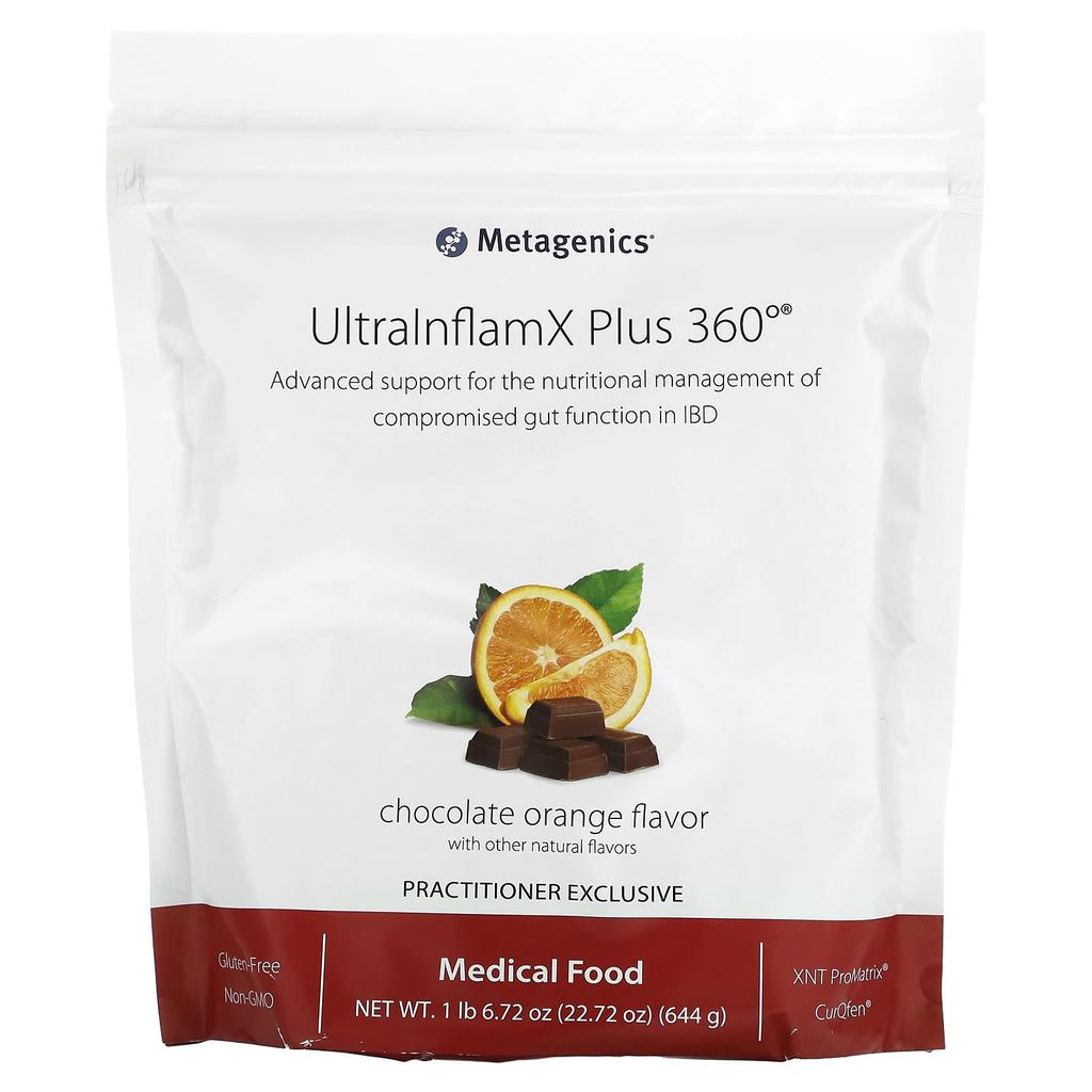 Ultrainflamx Plus 360°, Medical Food, Chocolate Orange Flavor, 644G(22.72Oz)