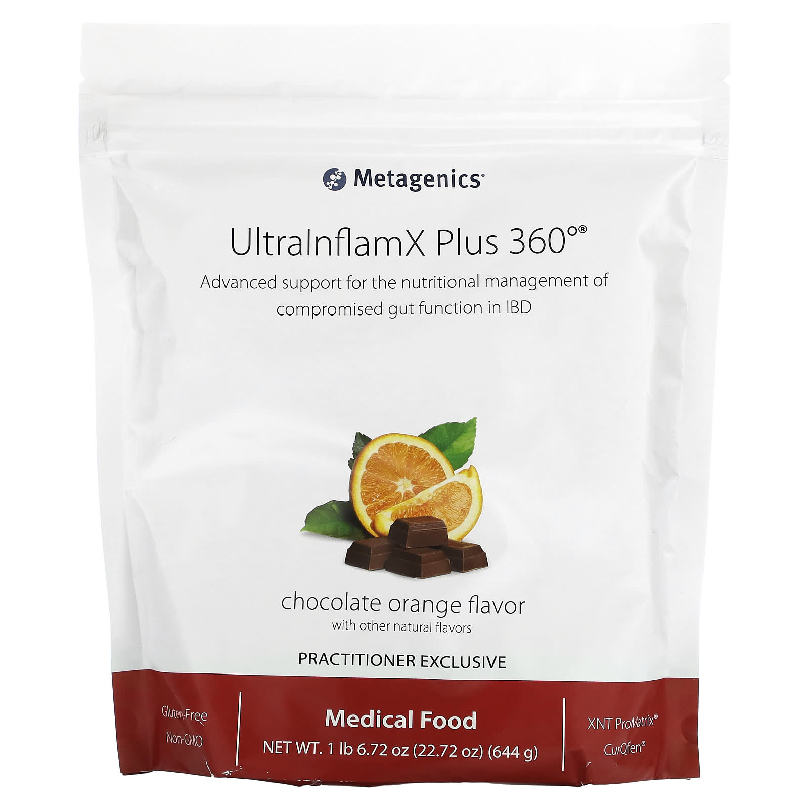 

Ultrainflamx Plus 360°, Medical Food, Chocolate Orange Flavor, 644G(22.72Oz)