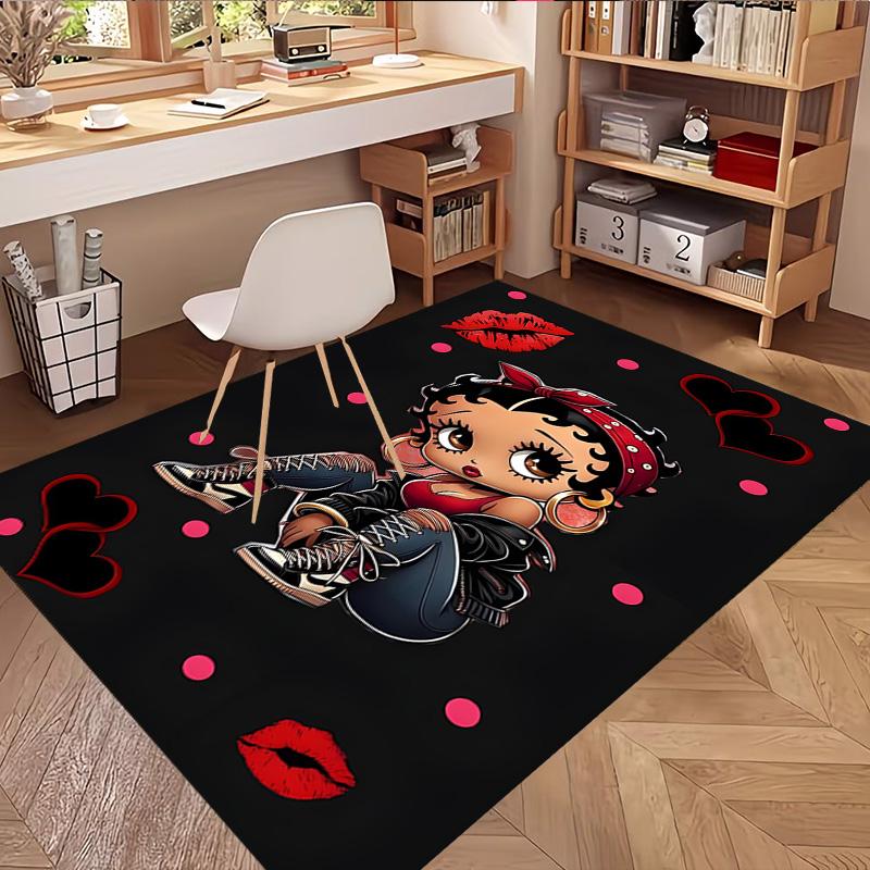 Sexy Doll Print Rug, Washable Floor Carpet, For Entryway Dorm Laundry Room Office Study, Home Decor Birthday Christmas Gift