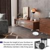 4pcs Stainless Steel Furniture Leg Adjustable Table Feet Replacement Cabinet Sofa Metal Foot With Screws Furniture Hardware