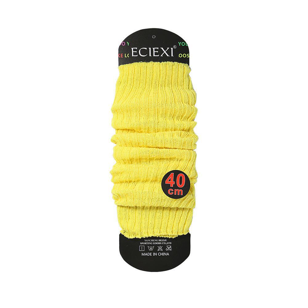 Women's White Knitted Lolita College Style Calf-Length Socks – Warm Spring/Summer Pile Design
