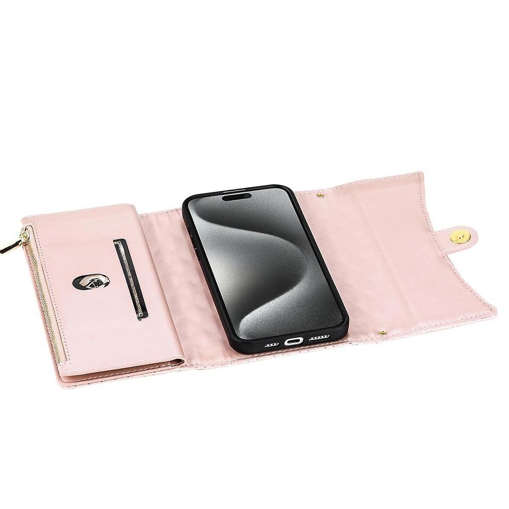 Bks-002 Compatible with Iphone 13 Pro Max 6.7 inch Case 7 Card Slots Stand Phone Cover With Hand Str