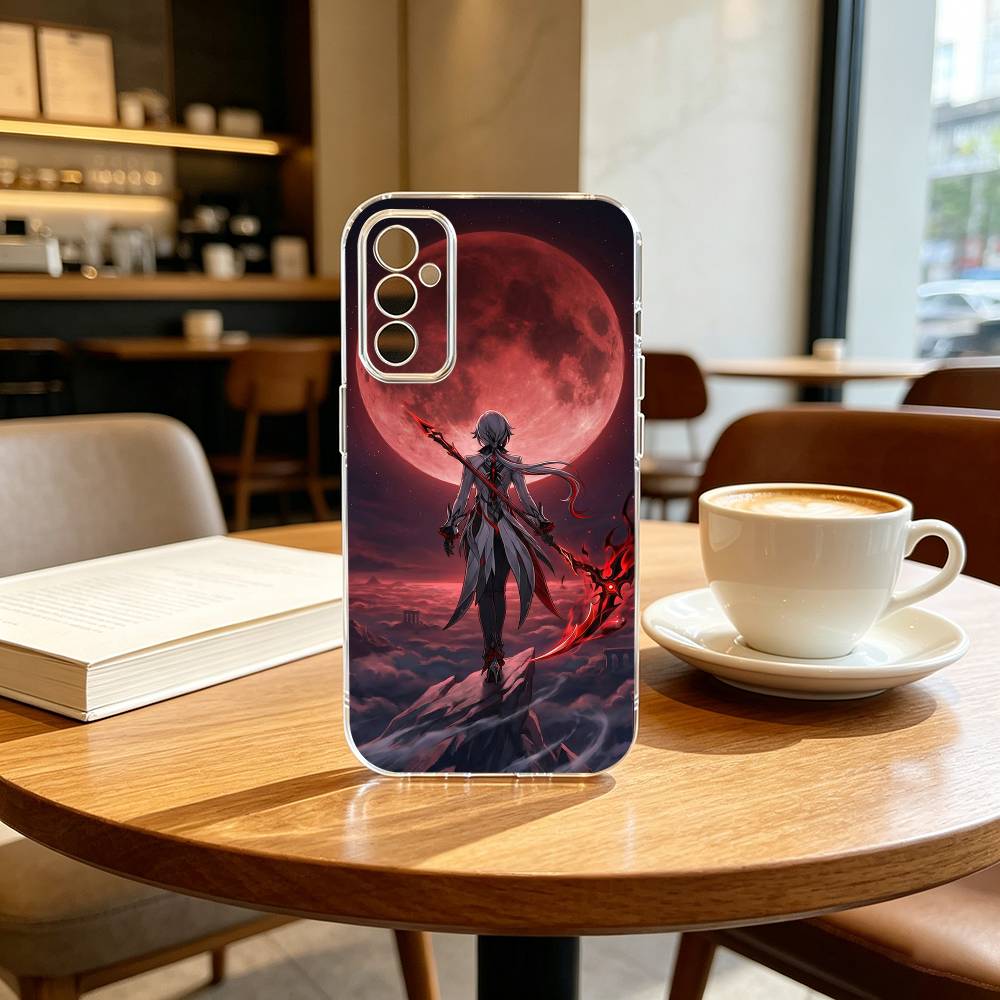 G-Genshin I-Impact A-Arlecchino Phone Case For SamsungA10,12,20,21S,30,31,40,50,51,52,70,71 Transparent Cover Samsung a21s