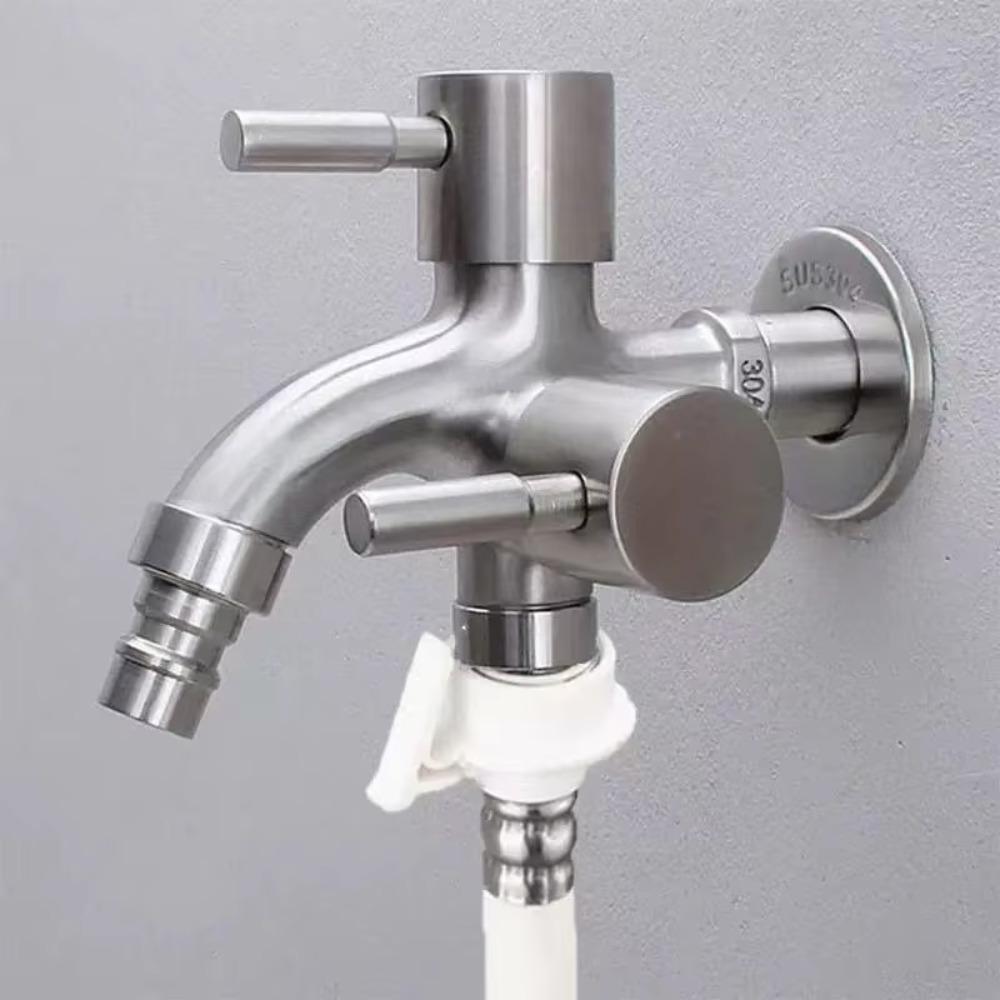 Stainless Steel Washing Machine Faucet Antiseptic Garden Water Tap  Irrigation