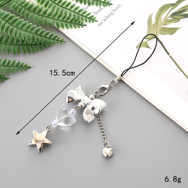 Creative Pearl Bow Pendant Keychain: Exquisite Gift Accessory for Bag or Phone Case