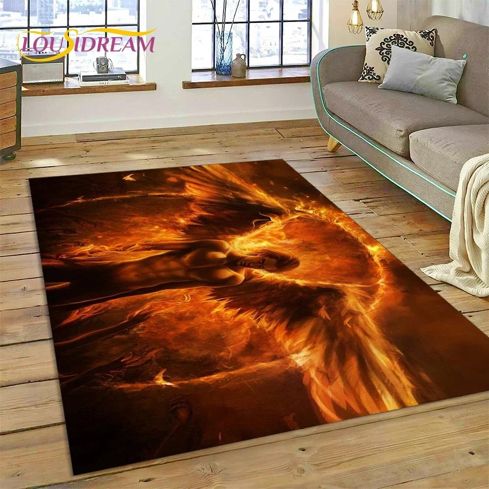 SPN Newest Supernatural Dean Sam 3D Carpet Rug for Bedroom Living Room Home Sofa Decoration,Children Game Large Decor Floor Mat