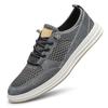 Lightweight Genuine Leather Breathable Skate Shoe Lace Up Sneakes Mens Vulcanized Shoes Mesh Surface Man Casual Sports Shoes
