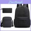 Canvas Backpack Set For Students With Laptop Compartment And Breathable Design For Daily Use