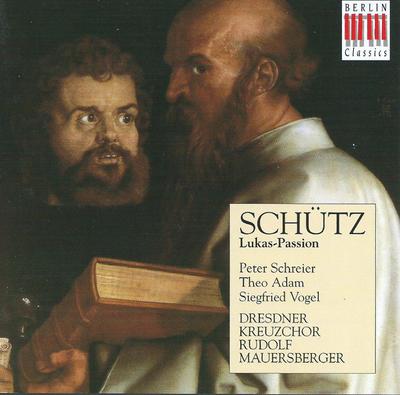 CD SCHUTZ - St Luke Passion  0092072BC Berlin Classics 1996 Europe Classical Used