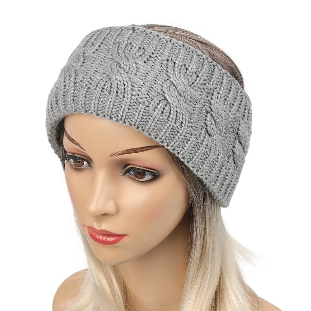 Thickned Ear Protection Headband Wide Hairband Fashion Knitted Headband Winter