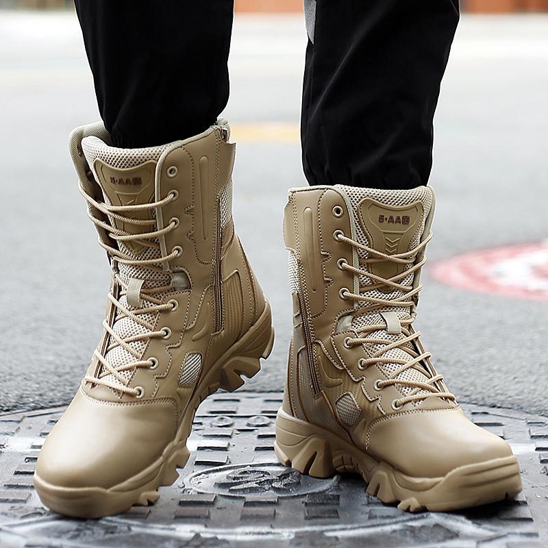 Men Male Masculine Botas Outdoor Leisure Boots Hiking Sneaker Motorcycle Ankle Boots Black Botas Walking Sneaker