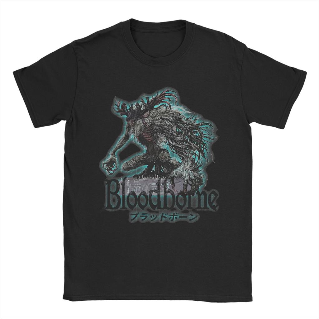 Unisex s Bloodbornes Dark Souls T Shirts Pure Cotton Clothing Vintage Short Sleeve Crewneck Tees Summer TShirt