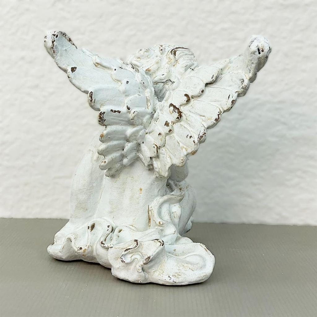 Vivienne Angel Ornament x 17 x 20cm Interior Beauty Nail Salon 54610AL (Vivienne Westwood) [Antique-style 20.5 (Height) White] Figurine, Angel, Decor,