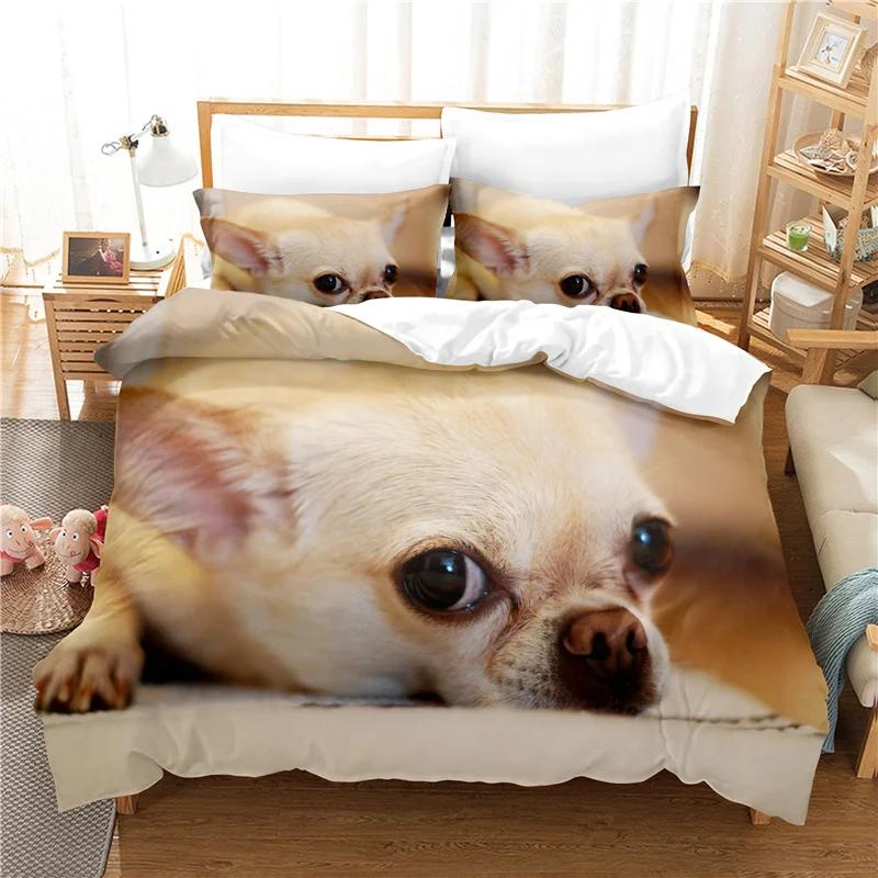 Comforter 3D Print Pet Dog Bed Sets For Girl Duvet&2Pcs Super Soft Comfortable Cartoon Kids Bed Quilts Set 2/3 Pcs