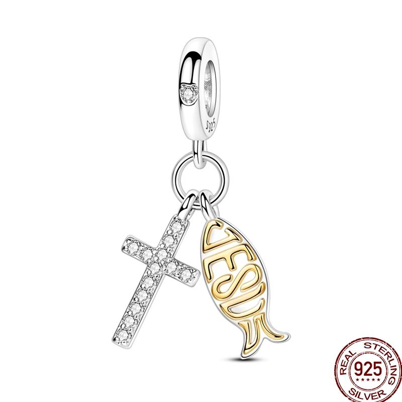 Copper Devil'S Eye Fatima Hand Charms Beads Tarot Cards Pendant Fit Original Bracelet Women Diy Jewelry Accessories