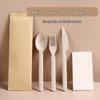 Biodegradable Wheat Straw Disposable Cutlery Set