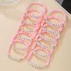 WTEMPO Junggesellinnenabschied Hen Party Braut Brautjungfer TEAM BRAUT Buchstaben Mehrschichtig Gestapelt Elastisch Weiche Keramik Armband Set Damen Armbänder