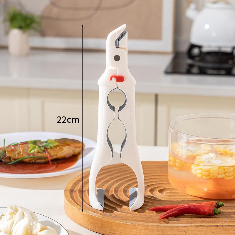 

Anti-Scalding Anti-Slip Bowl Clamp, 3-in-1 Multifunctional Kitchen Tool, Effortless Bottle Opener for Hotel, Restaurant & Home