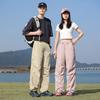 Summer Thin Breathable Outdoor Workwear Parachute Pants for Men and Women, Couple Style, Cool and Sun-Protective, Pink Casual Wide-Leg Pants
