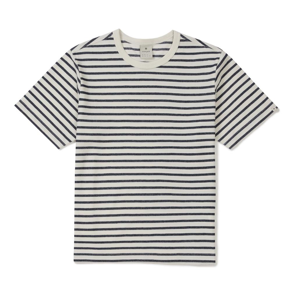 SNOWPEAK Sorona Stripe Short Sleeve T-shirt Navy (S26MUFTS68)