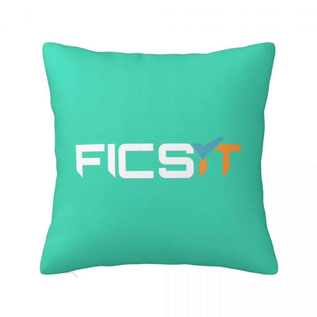 FICSIT Satisfactory Logo Square Pillowcase Cushion Cover Pillow Case Throw Pillow Cover for Home Bedroom Car
