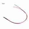 10 Stück 12V 3mm LED Leuchtdiode Verkabelt Mehrfarbige LED Lichtkabel 20cm 0,06W