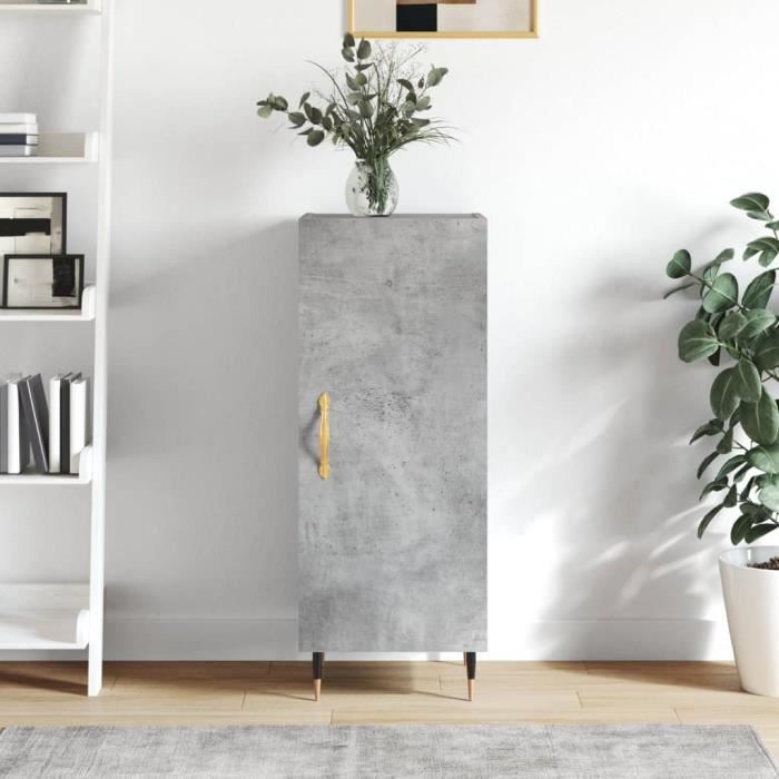 VidaXL Buffet Concrete Grey 34.5x34x90 Cm Engineered Wood 828520