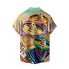 Camicia a maniche corte con bottoni Camicia casual da uomo a maniche corte Camicia ampia con tasca