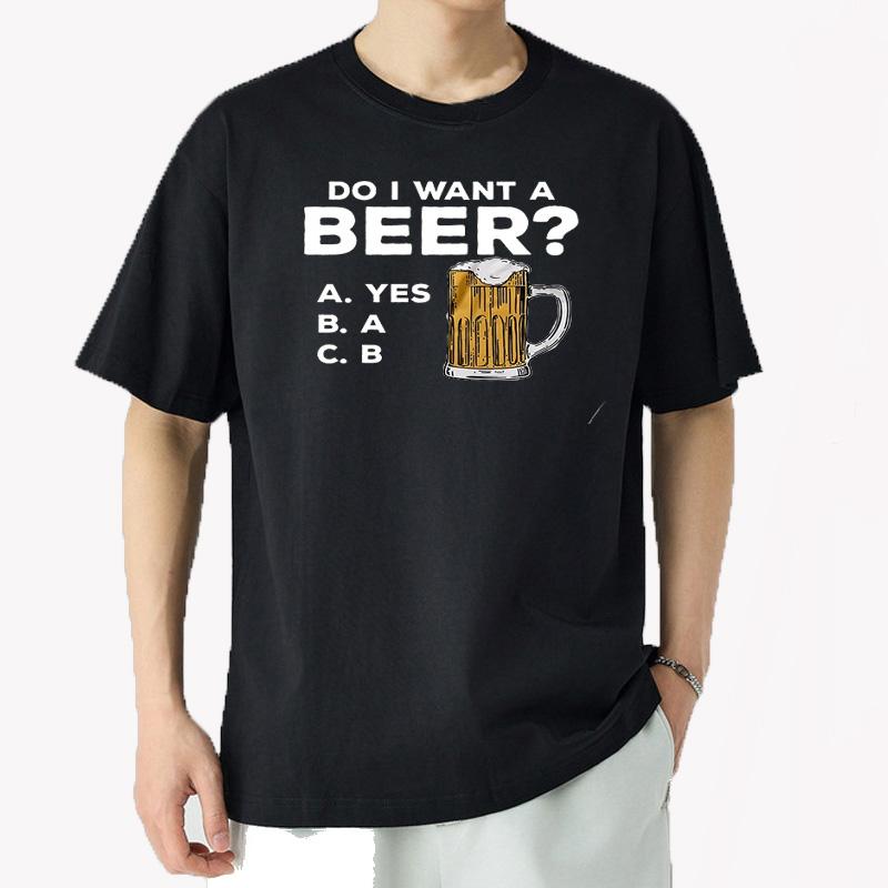 Oversized Unisexs Tshirts Summer Beer Print Tee Shirt Funny Beer Retro Cool Design Street Short Sleeve Top Beer Friday Unisex Clothes