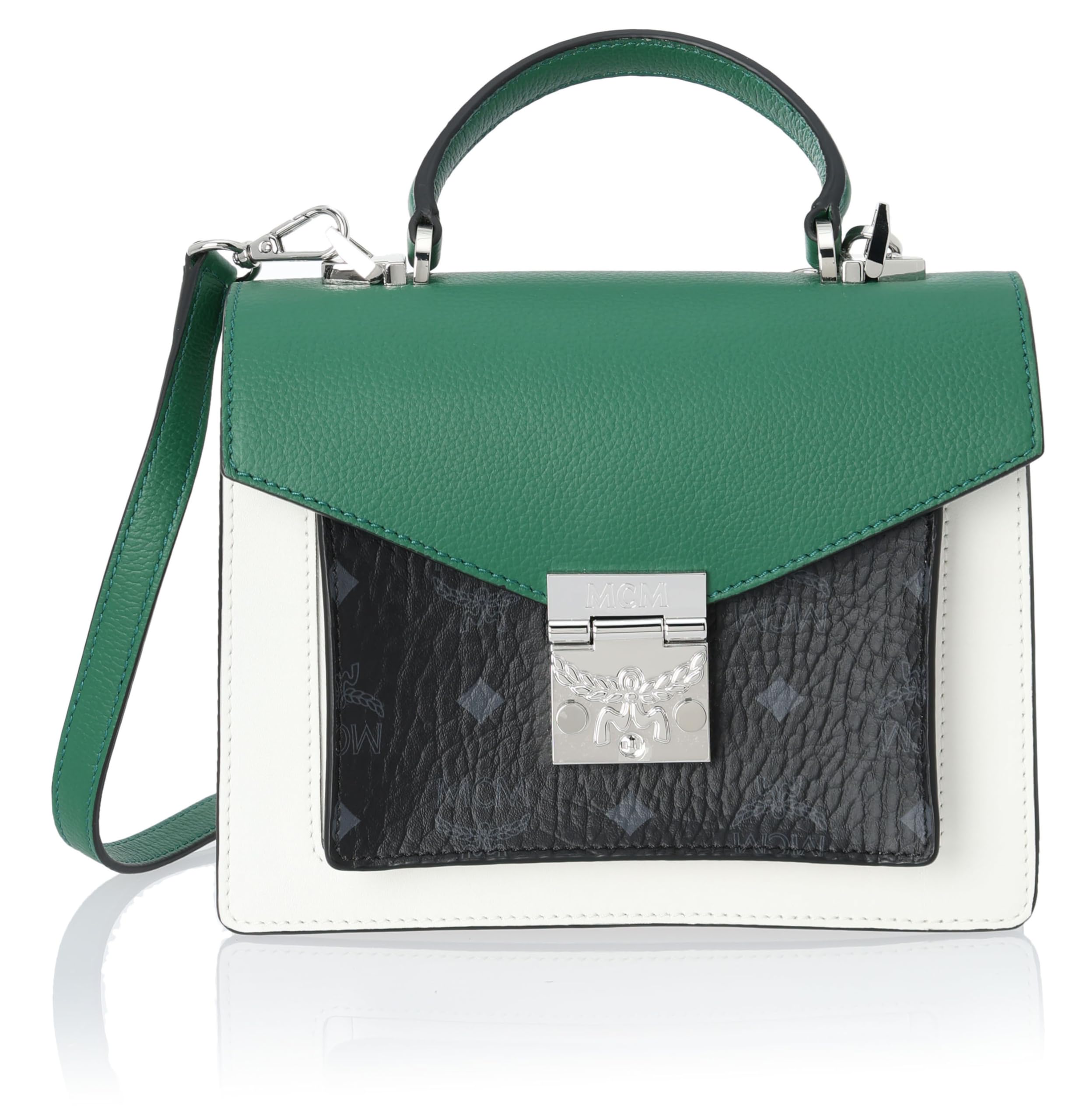 

MCM Shoulder Bag MWE9APA26 Green Women s [Used] зелений