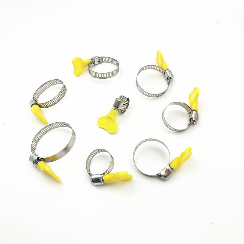 Heavy Duty Stainless Steel Hose & Gas Pipe Clamp with Semi-Steel Handle