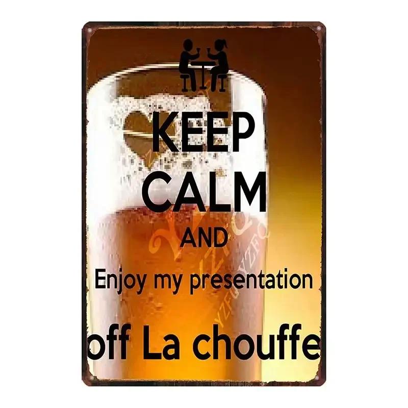 Vintage Belgian Beer Metal Tin Sign  ORVAL Chimay Retro Wall Decor for Kitchen Restaurant Home  Art Poster DUA