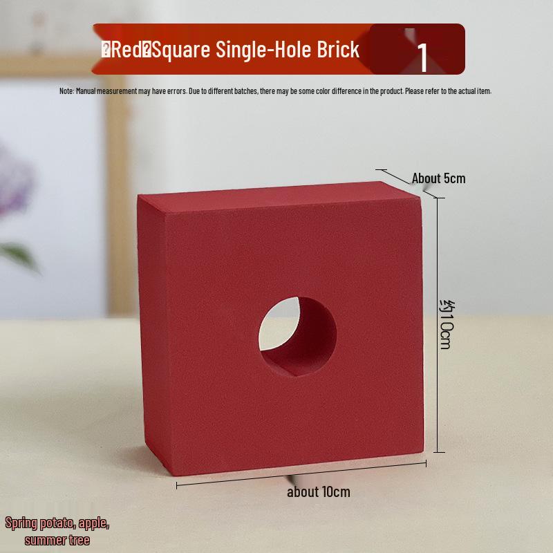 Kindergarten EVA Foam Building Blocks for Kids - Red Brick Set