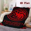 House Targaryen Dragon Print 2D Flat Pattern Flannel Blanket High Quality All Seasons Warmth and Comfort Perfect for Christmas Gifts.P260914511