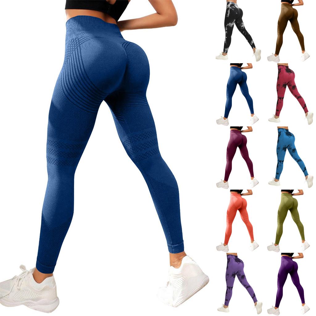 Pantaloni Fitness Casual Senza Cuciture da Donna con Vestibilità Aderente e Vita Alta, Pantaloni da Yoga Seach per i Fianchi