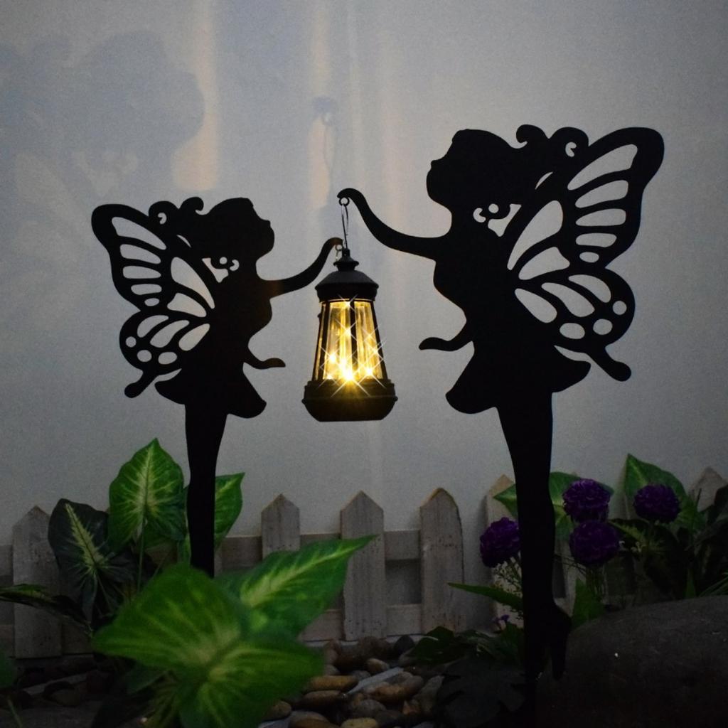 Outdoor, Household, Waterproof, Lawn, Floor Mounted, Iron Art, Cat Animal Shaped, Courtyard Garden Decoration, Solar Lights