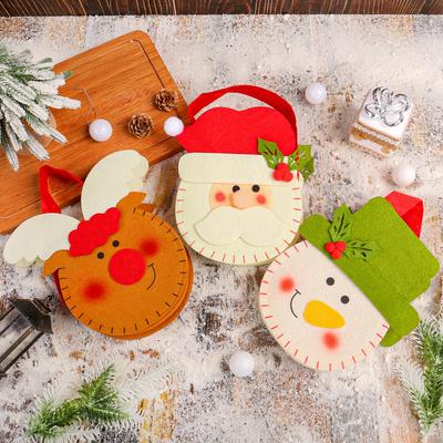 Christmas Decorations Non Woven Handbag Gift New Gift Bag Children'S Candy Apple Christmas Tree