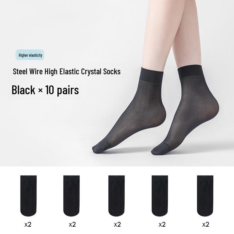 

Ультратонкие летние прозрачные чулки: Износостойкий, без зацепок, невидимый, черный и телесный One Size