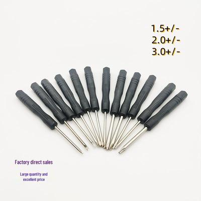 Small U-Head Phillips & Flathead Black Screwdriver Set for Mobile Phone Disassembly