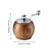 Ceramic Grinding Core Spherical Pepper Grinder Wooden Manual Pepper Grinder  for Grilling Frying