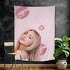 Modern Fashion Singer Sabrina DIY Wall Tapestry Hippie Flower Wall Carpets Dorm Decor Wall Art Decor