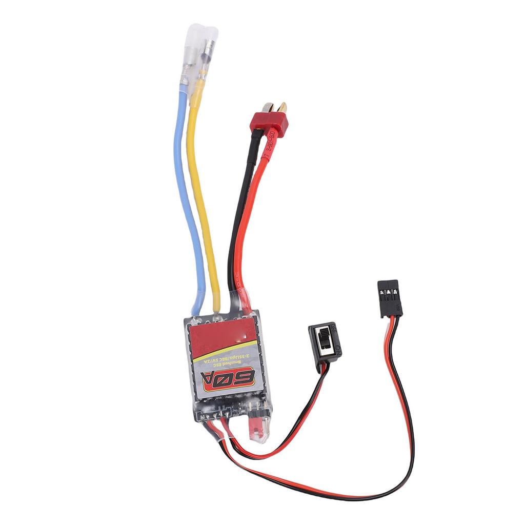 ESC Fit for 540 550 380 370 RC Car Boat Brushed Motor 60A Electronic Speed Controller with T Plug